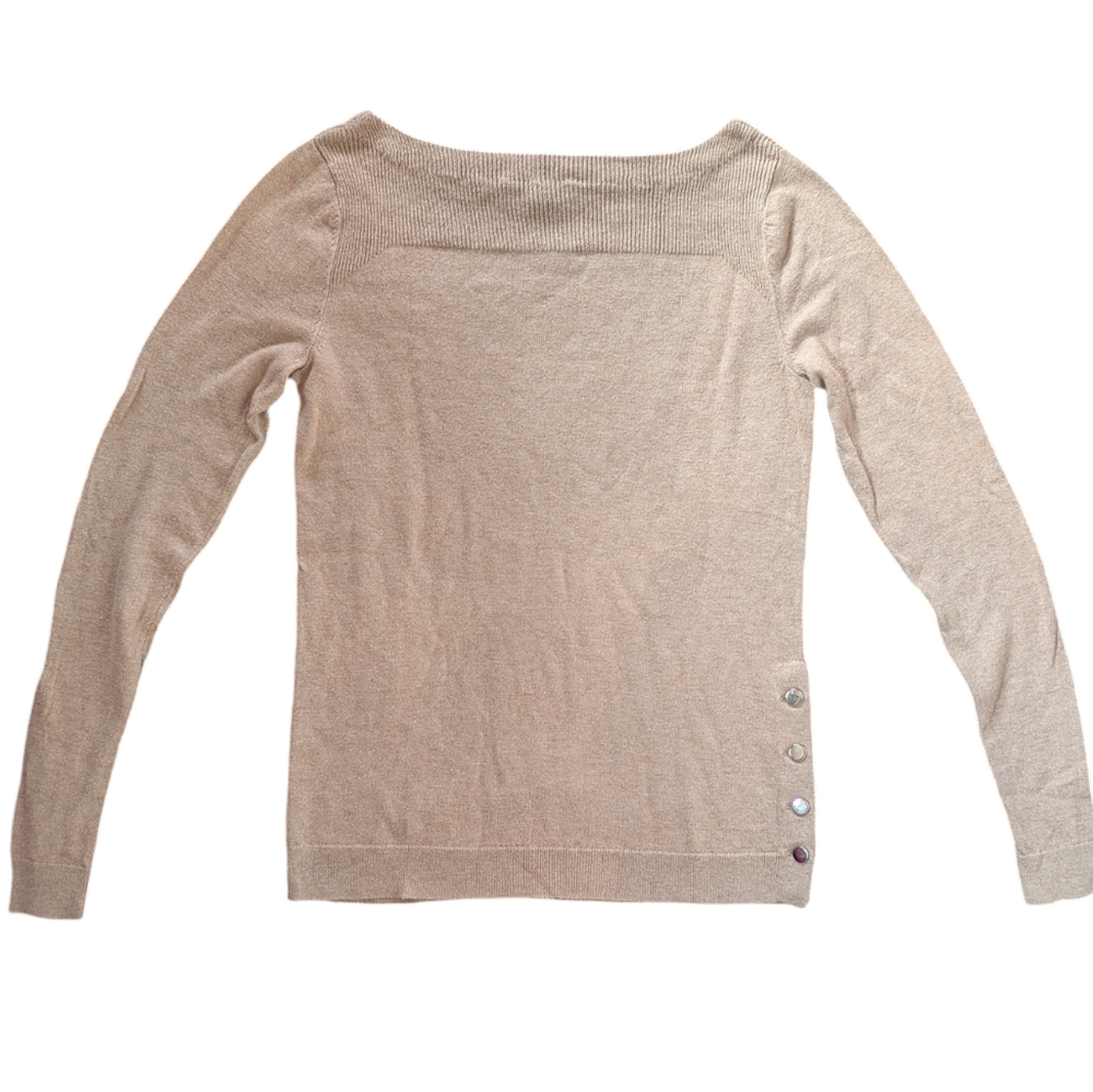 Ann Taylor Women's Unique Sweater With Side Buttons